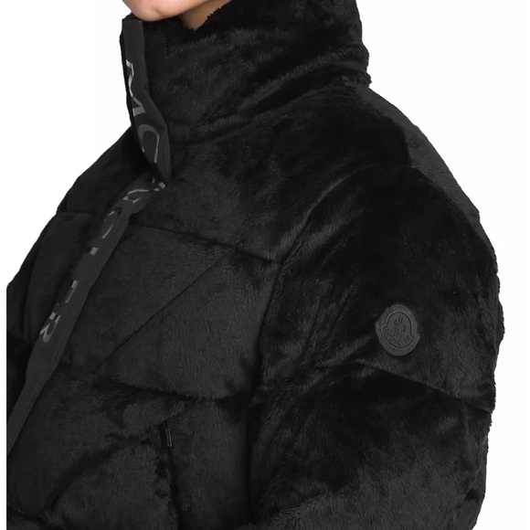 Moncler Bourdon Cropped Faux Fur Jacket - Picture 5 of 7